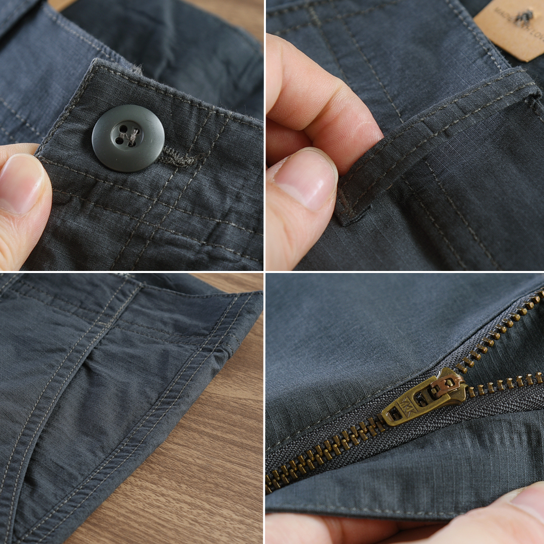 LEVE 4 PAGUE 1 - Calça Reta Masculina em Sarja